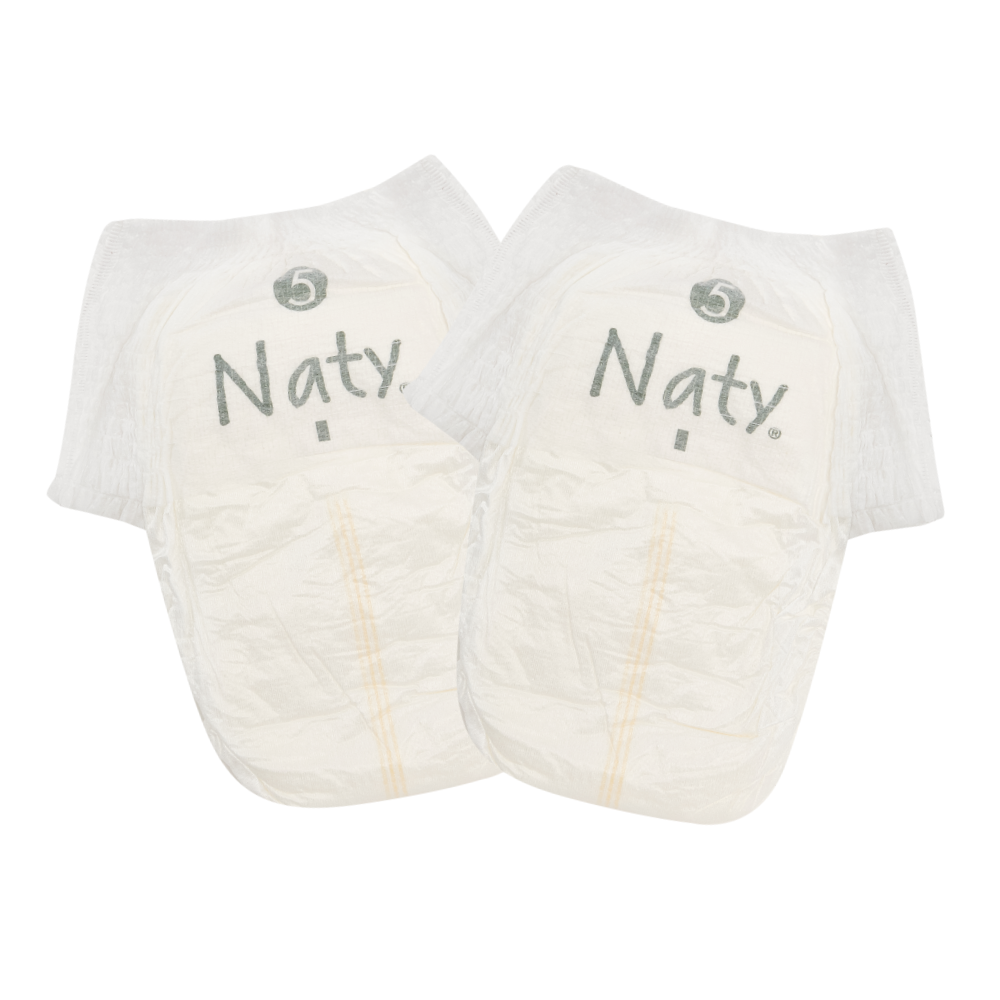 18 x Broek van bamboeviscose (Maat 5), , grid, Eco by Naty